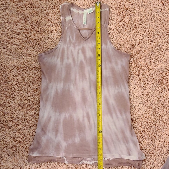 Purple and white tie dyed tank top. - Picture 9 of 12